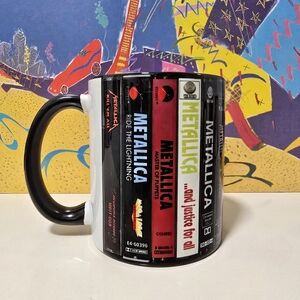 Classic Rock Coffee Mug cassette tape stack